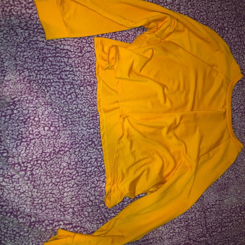 Cropped long sleeve shirt